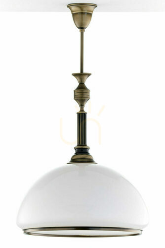 Check ZEUS Chandelier Brass 1xE27/15W