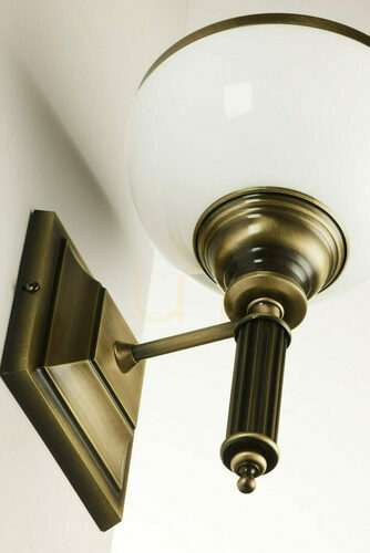 Check Jupiter ZEUS 625 wall light in antique brass finish 1×E27/15 W