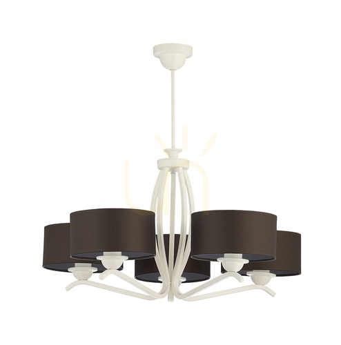 Check KASZMIR Pendant Lamp White 5xE27/15W