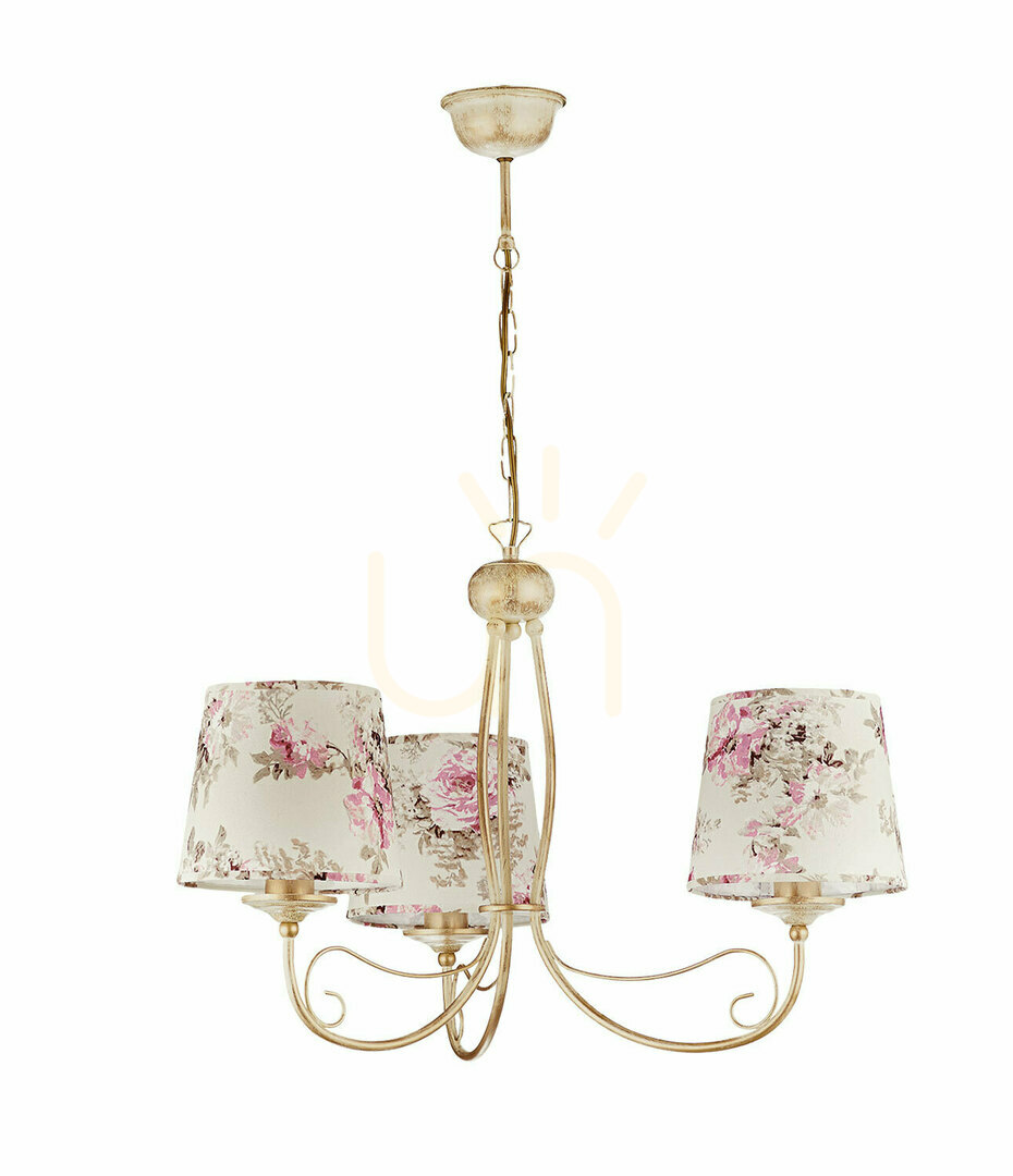 SARA Chandelier Beige 3xE27/15W