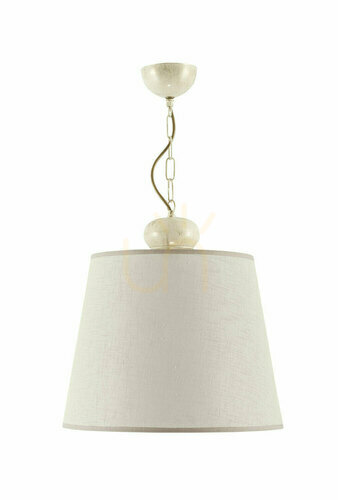 Check KAMELIA chandelier Beige 1xE27/15W