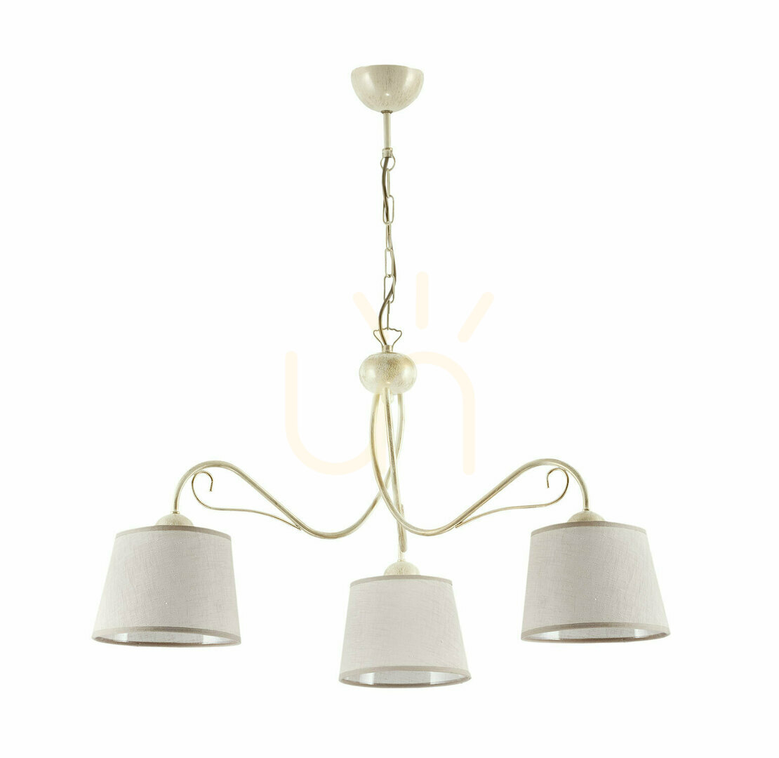 KAMELIA Kronleuchter Beige 3xE27/15W