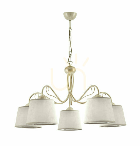 Check KAMELIA chandelier Beige 5xE27/15W