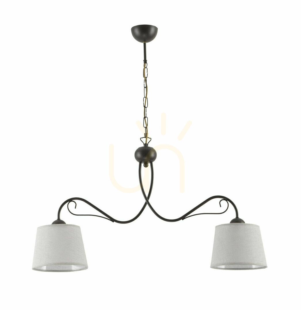 KAMELIA chandelier Brown 2xE27/15W
