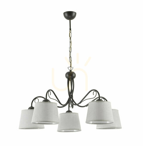 Check KAMELIA chandelier Brown 5xE27/15W