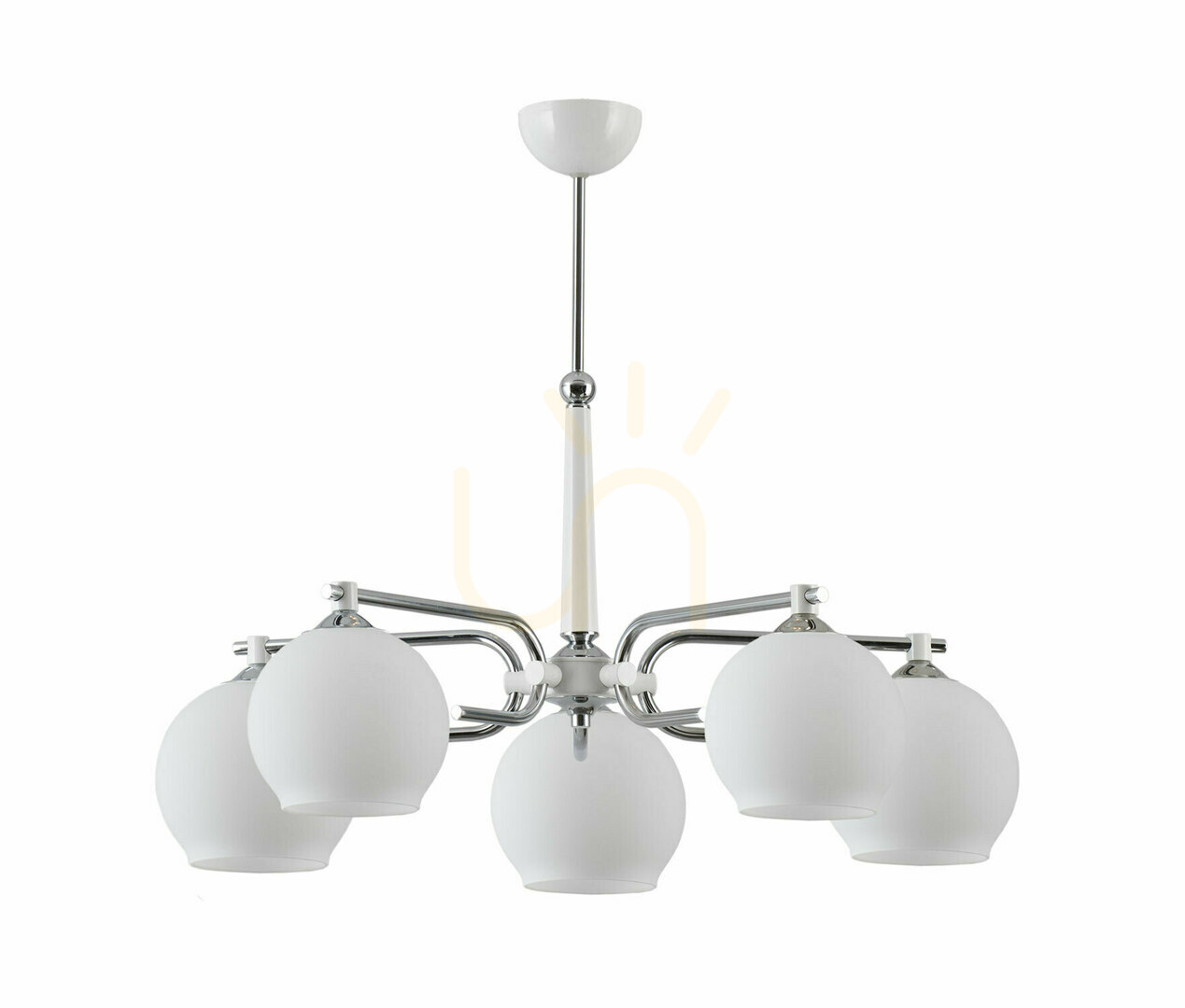 Check AXEL Chandelier Chrome 5xE27/15W AXEL Chandelier Chrome 5xE27/15W