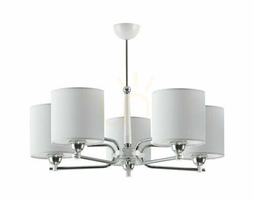 Check TWINGO Chandelier Chrome 5xE27/15W