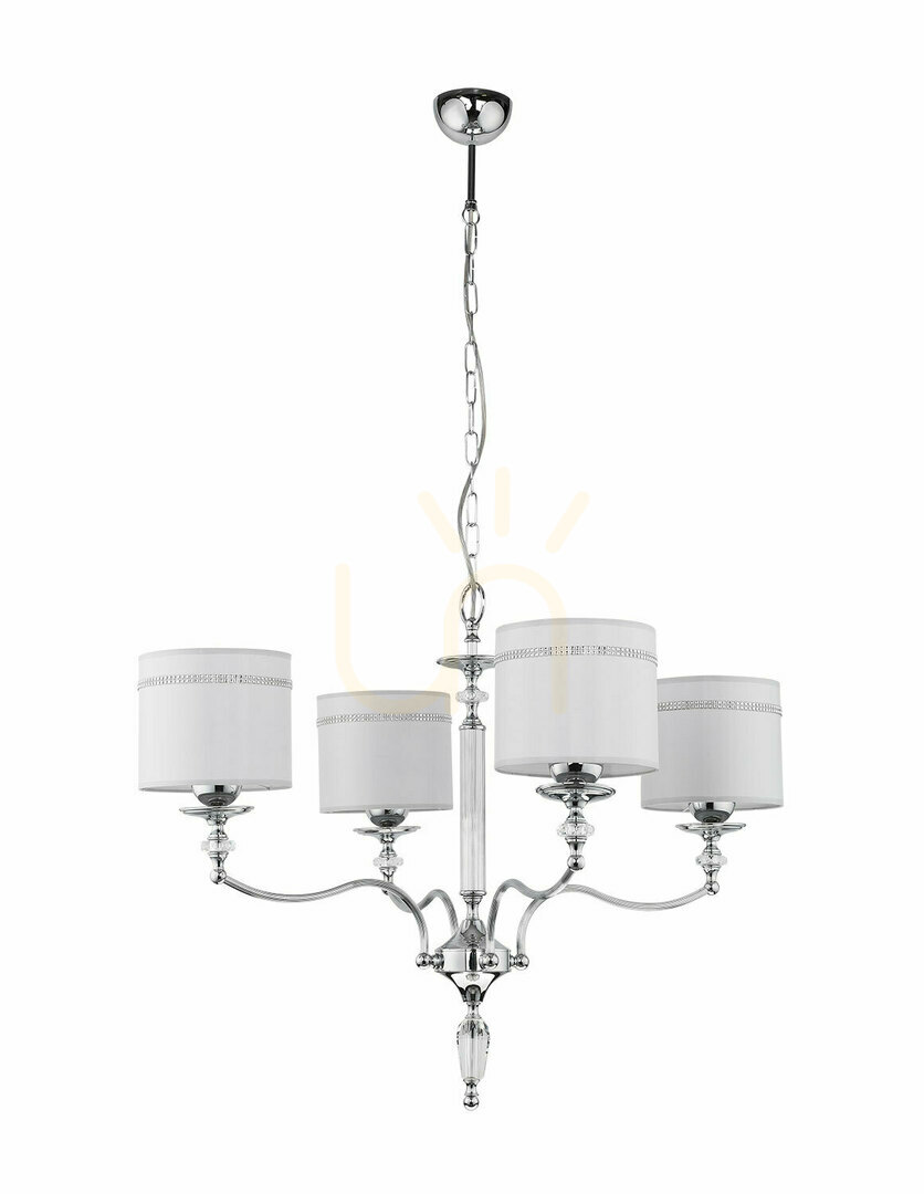 HILTON Kronleuchter Chrom 4xE27/15W