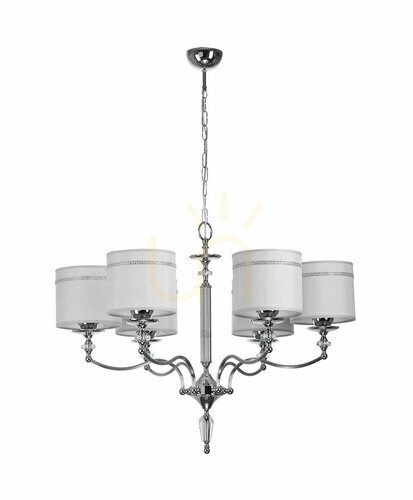 Check HILTON Chandelier Chrome 6xE27/15W