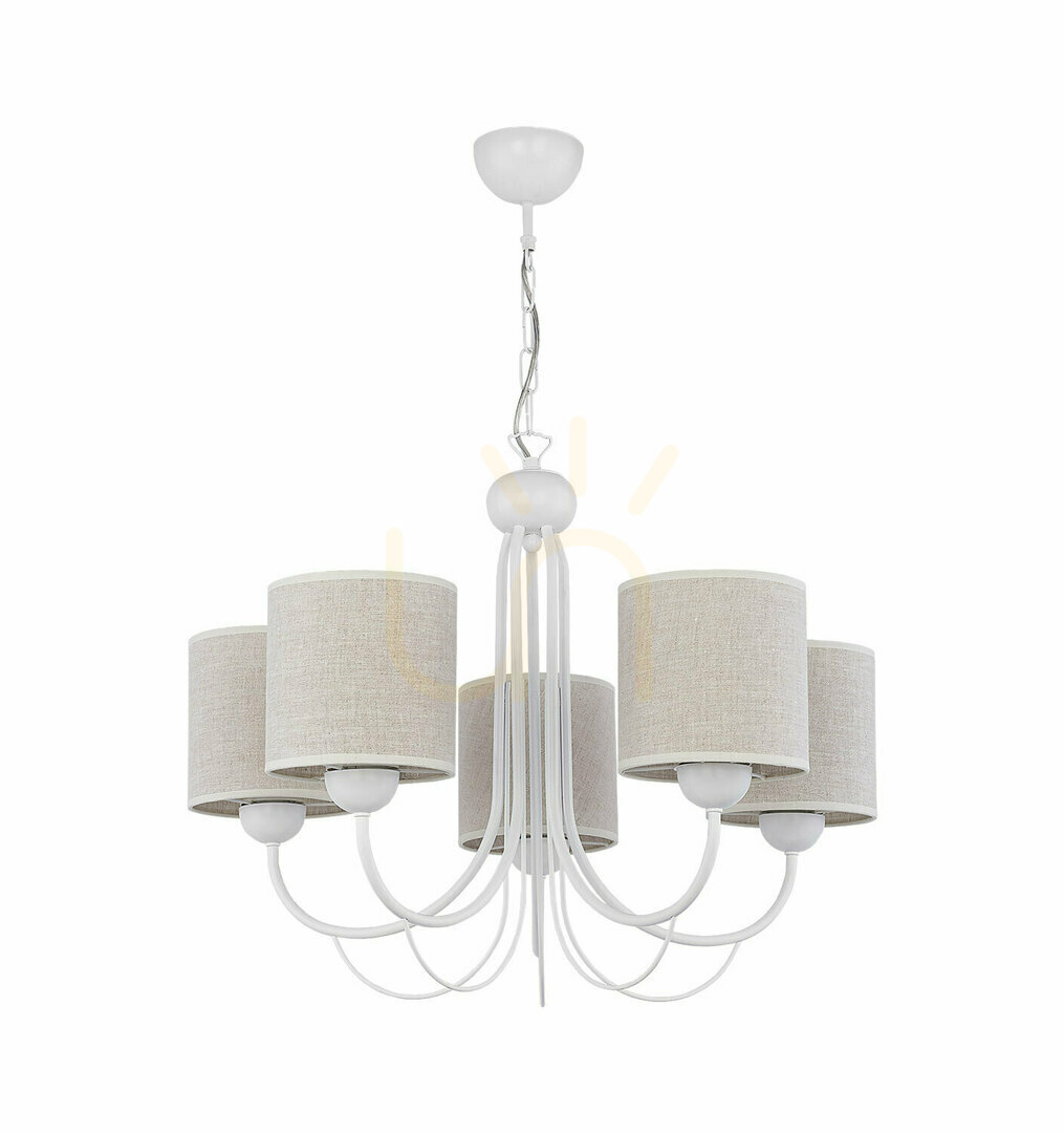 KASKADA chandelier White 5xE27/15W