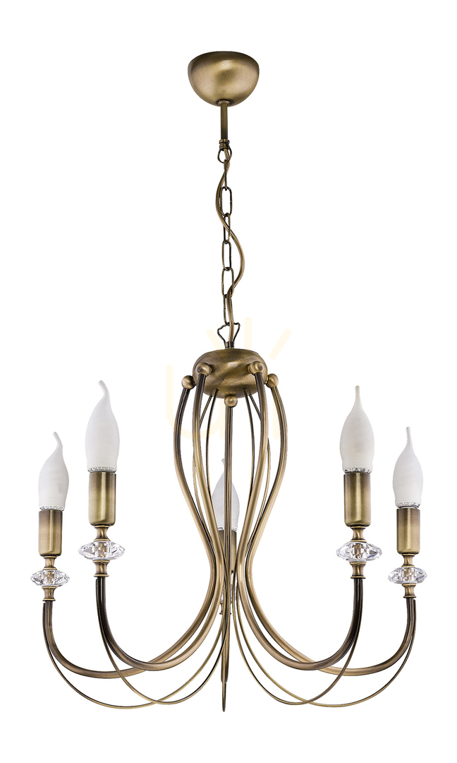 MELODY Kronleuchter Gold 5XE14/11W