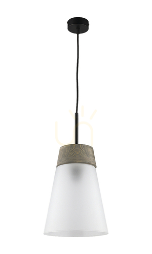 Check DOMINO Pendant Lamp Black 1XE27/15W