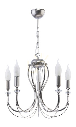 Check MELANI Chandelier Silver 5XE14/11W
