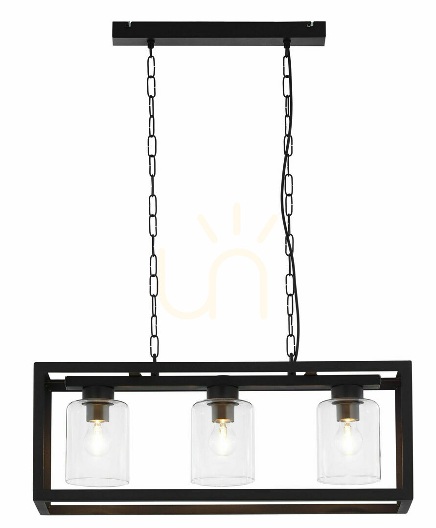 View MACARI Chandelier Black 3XE27/15W MACARI Chandelier Black 3XE27/15W