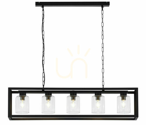 Check MACARI Chandelier Black 5XE27/15W
