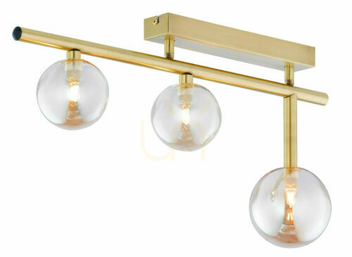Check NEPTUN Brass Ceiling Lamp 3xG9/14W