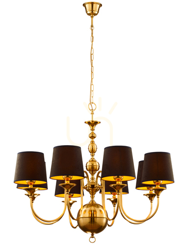 Check BATUMI Chandelier Gold 8xE27/15W