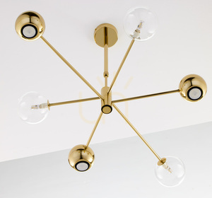 MOKA Chandelier Gold 3xG9/3xGU10/14W 1 MOKA Chandelier Gold 3xG9/3xGU10/14W small 1