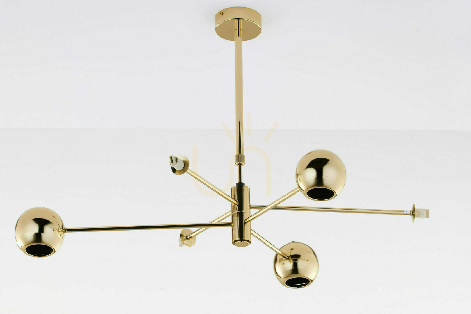 Show MOKA Chandelier Gold 3xG9/3xGU10/14W MOKA Chandelier Gold 3xG9/3xGU10/14W