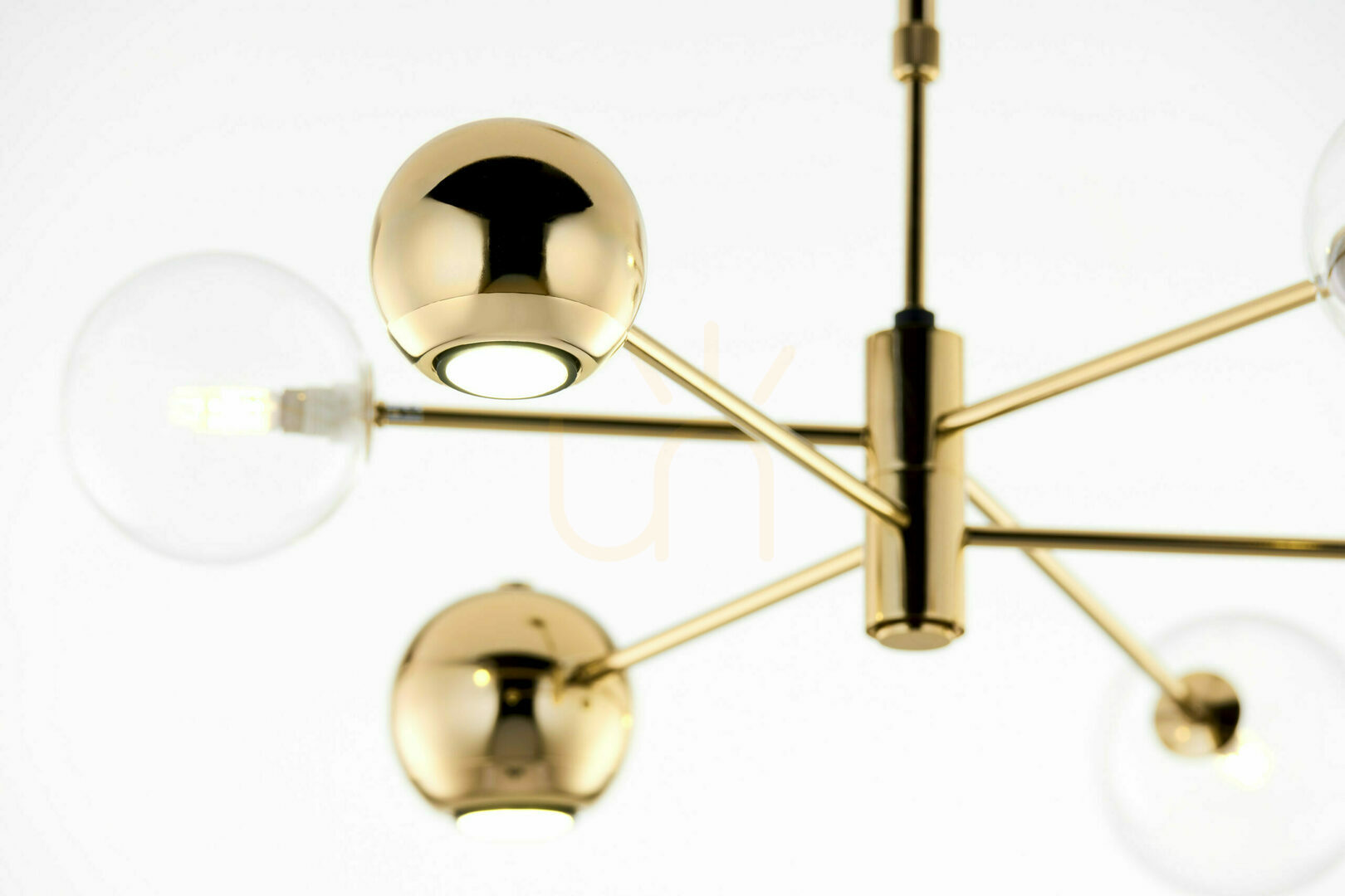 Show MOKA Chandelier Gold 3xG9/3xGU10/14W MOKA Chandelier Gold 3xG9/3xGU10/14W