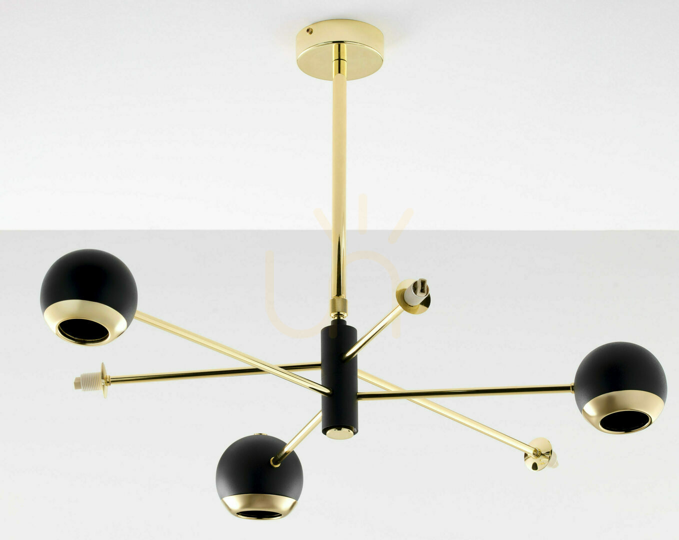 Show MOKA Chandelier Gold 3xG9/3xGU10/14W MOKA Chandelier Gold 3xG9/3xGU10/14W