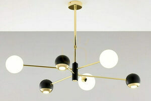 MOKA Chandelier Gold 3xG9/3xGU10/14W 2 MOKA Chandelier Gold 3xG9/3xGU10/14W small 2