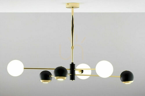 Check MOKA Chandelier Gold 3xG9/3xGU10/14W
