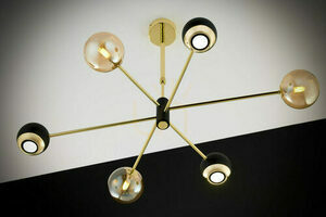 MOKA Chandelier Gold 3xG9/3xGU10/14W small 2
