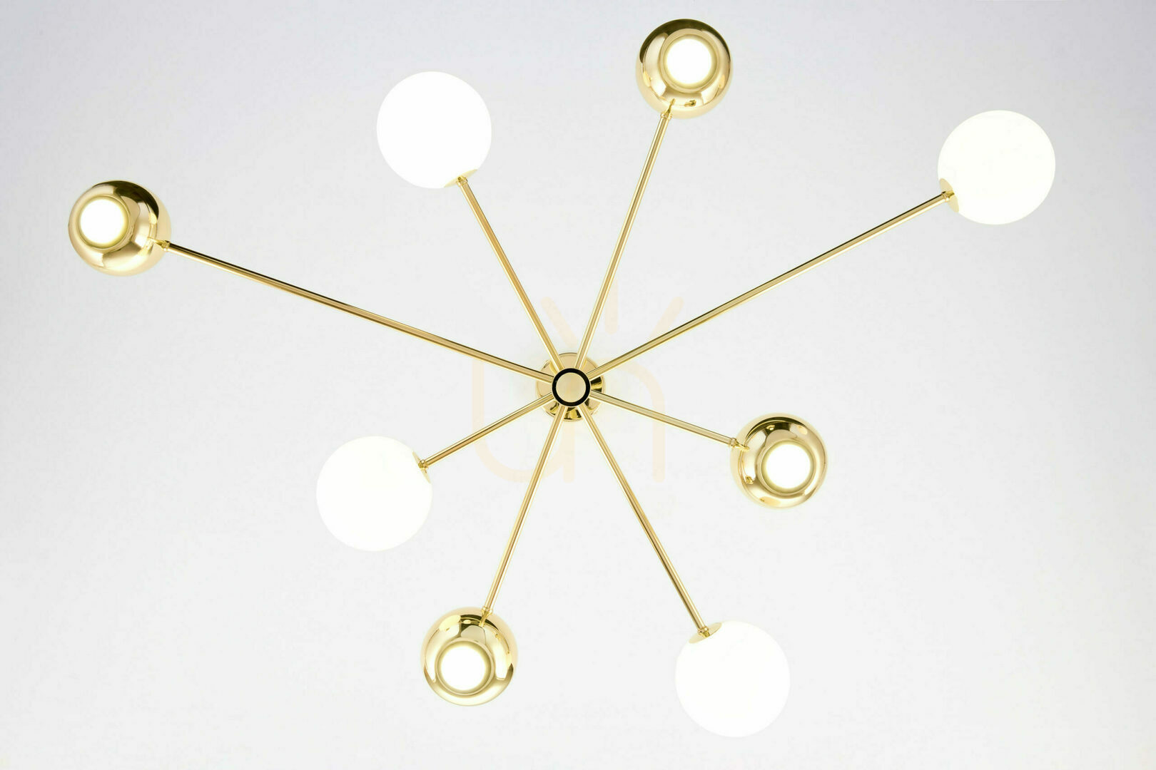 View MOKA Chandelier Gold 4xG9/4xGU10/14W MOKA Chandelier Gold 4xG9/4xGU10/14W