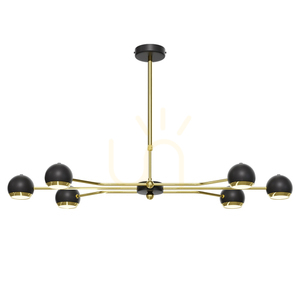 TIANA Chandelier Gold 6xG10/14W 0 TIANA Chandelier Gold 6xG10/14W small 0
