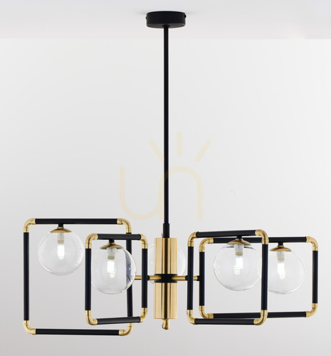 Check IBRA Chandelier Gold 5xG9/14W