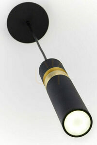 JUPITER ALAS 2003 pendant light, black and gold, 1×GU10 small 10