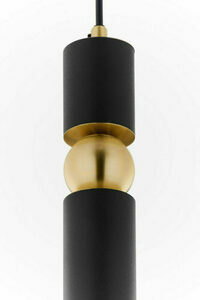 JUPITER ALAS 2003 pendant light, black and gold, 1×GU10 small 11