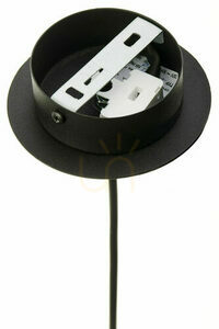 JUPITER ALAS 2003 pendant light, black and gold, 1×GU10 small 14