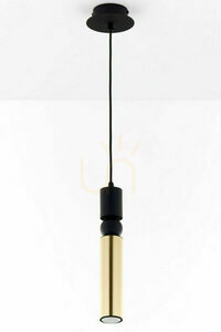 Jupiter ALAS 2006 pendant light, gold and black, 1×GU10 small 7