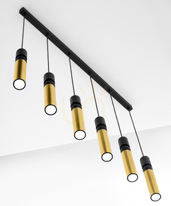 ALAS 2008 Pendant Lamp Gold/Black 6xGU10 90 cm Jupiter small 4