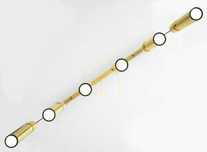 ALAS Pendant Lamp Gold 6xG10/14W small 3