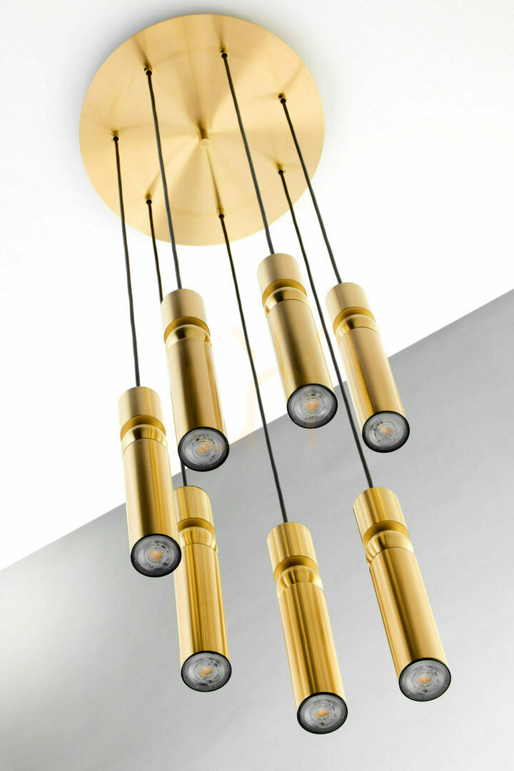Show ALAS Pendant Lamp Gold 7xG10/14W ALAS Pendant Lamp Gold 7xG10/14W