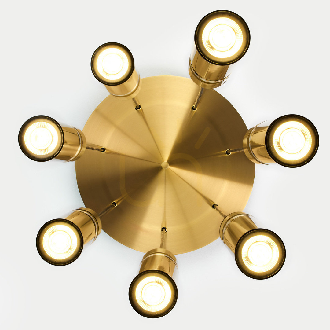 Check ALAS Pendant Lamp Gold 7xG10/14W ALAS Pendant Lamp Gold 7xG10/14W