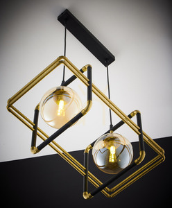 JUPITER FIORI 2026 pendant light, gold and black, 2 × G9 small 5