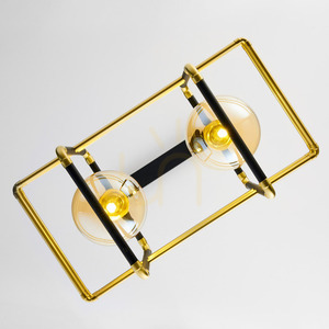 JUPITER FIORI 2026 pendant light, gold and black, 2 × G9 small 6