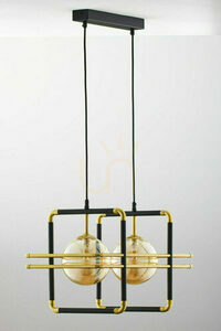 JUPITER FIORI 2026 pendant light, gold and black, 2 × G9 small 8