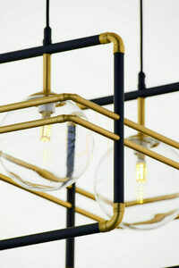 Jupiter FIORI gold/black pendant light, 2×G9, 14 W, 51 cm, 2029 small 11