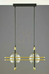 Jupiter FIORI gold/black pendant light, 2×G9, 14 W, 51 cm, 2029 small 4
