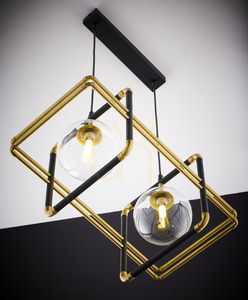 Jupiter FIORI gold/black pendant light, 2×G9, 14 W, 51 cm, 2029 small 5