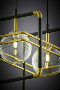 Jupiter FIORI gold/black pendant light, 2×G9, 14 W, 51 cm, 2029 small 7