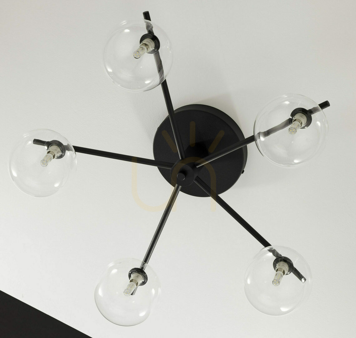 View PRATO Ceiling Lamp Black 5xG9/14W PRATO Ceiling Lamp Black 5xG9/14W