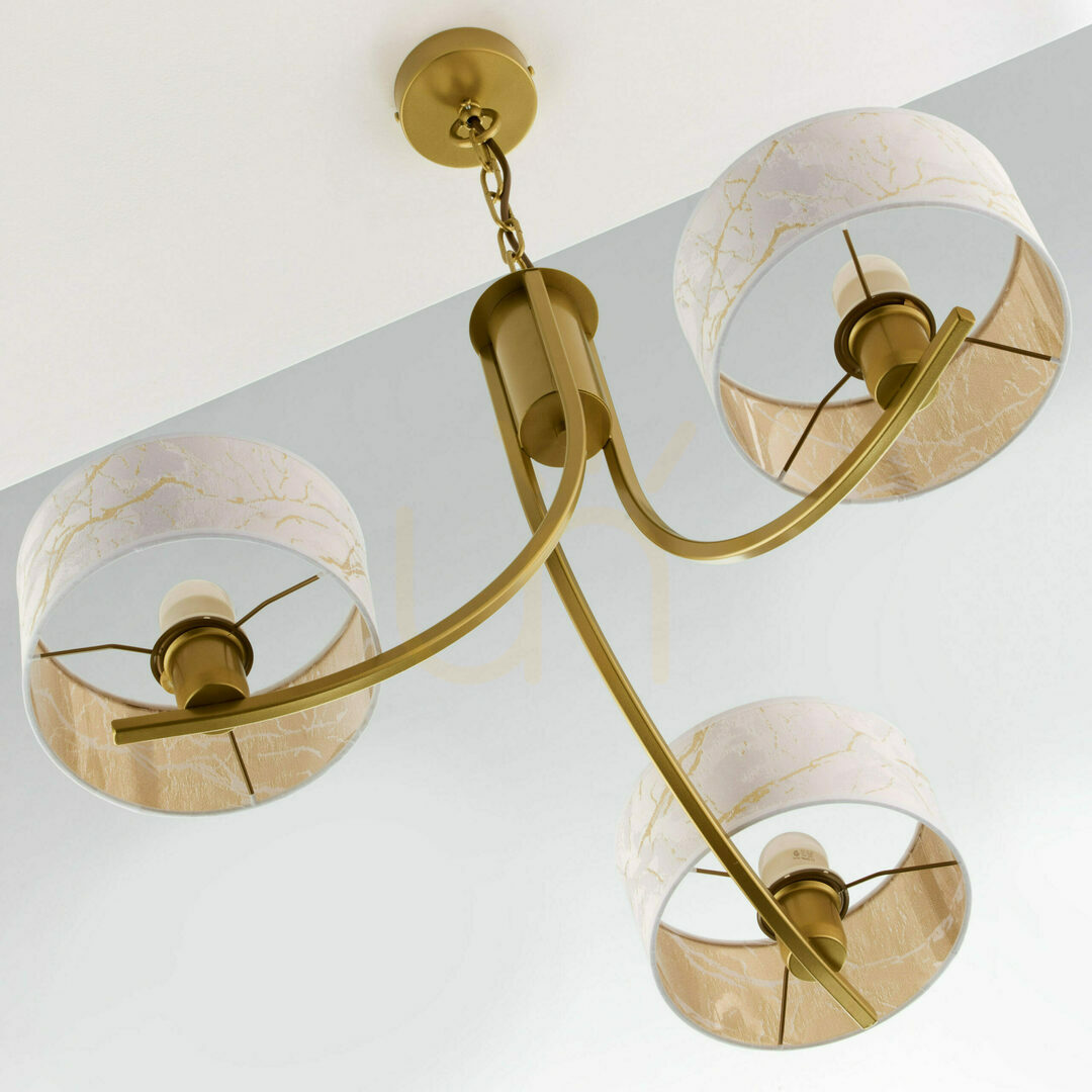 Show ARTHUR Chandelier Gold 3xE27/15W ARTHUR Chandelier Gold 3xE27/15W