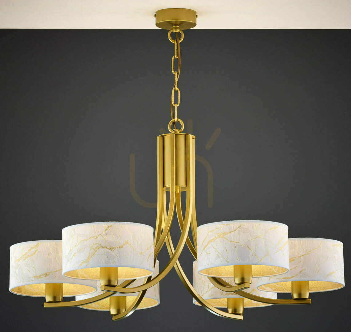 View ARTHUR Chandelier Gold 6xE27/15W ARTHUR Chandelier Gold 6xE27/15W
