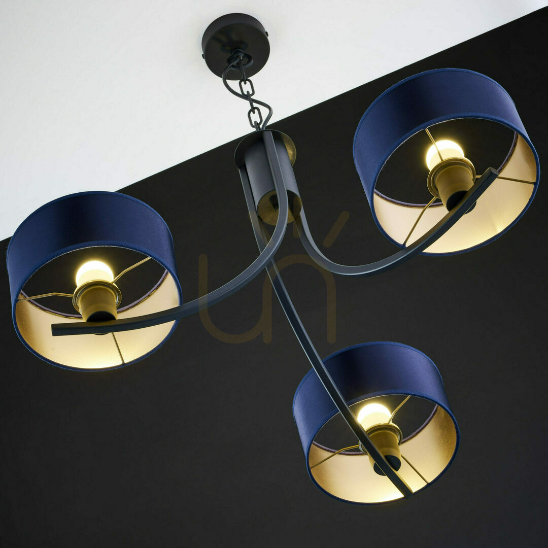 Show ARTHUR Chandelier Black 3xE27/15W ARTHUR Chandelier Black 3xE27/15W